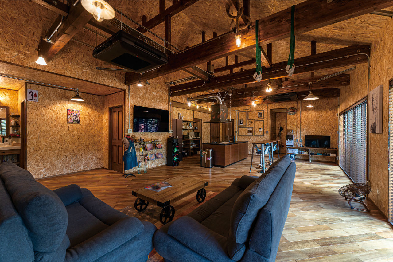 あいホーム。石塚工務店 【平屋/2000万円台/間取り図有】普通じゃつまらない！やりたいコトを全部叶えたアメリカンスタイルの平屋の建築実例画像2