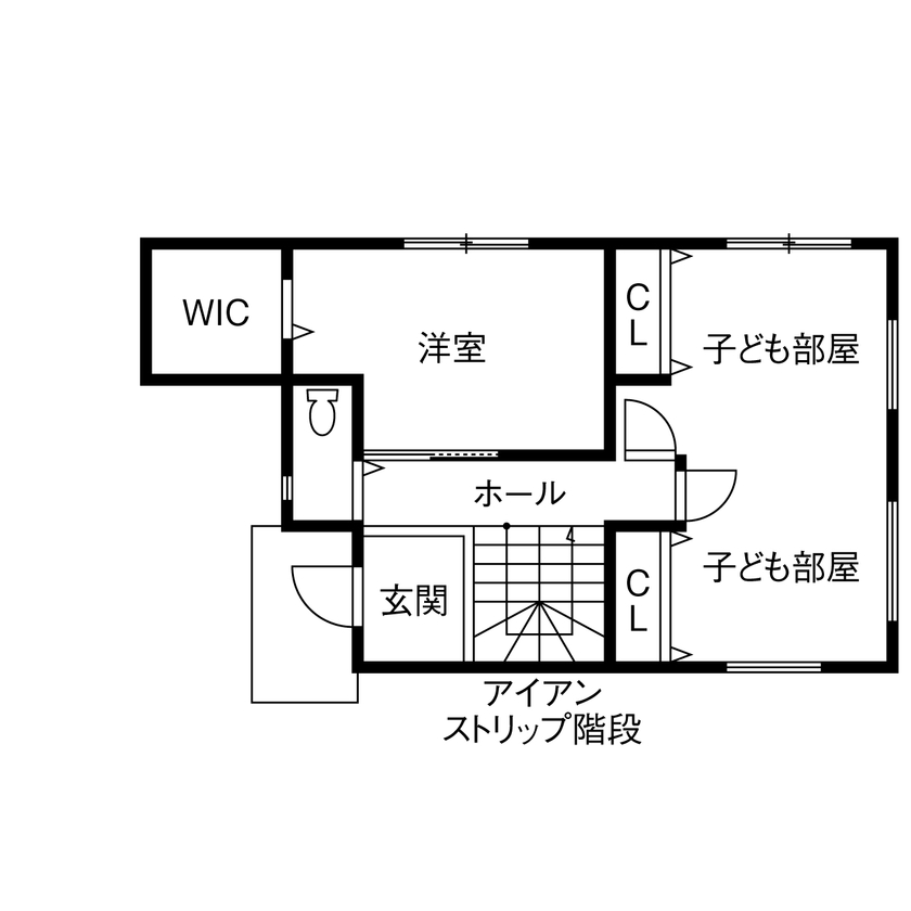 グランディルホーム 【1000万円台×大阪市×30坪×土地探し×2階リビング×間取り有】バルコニーから望む青空に癒される住まいの間取り図（3LDK）1階