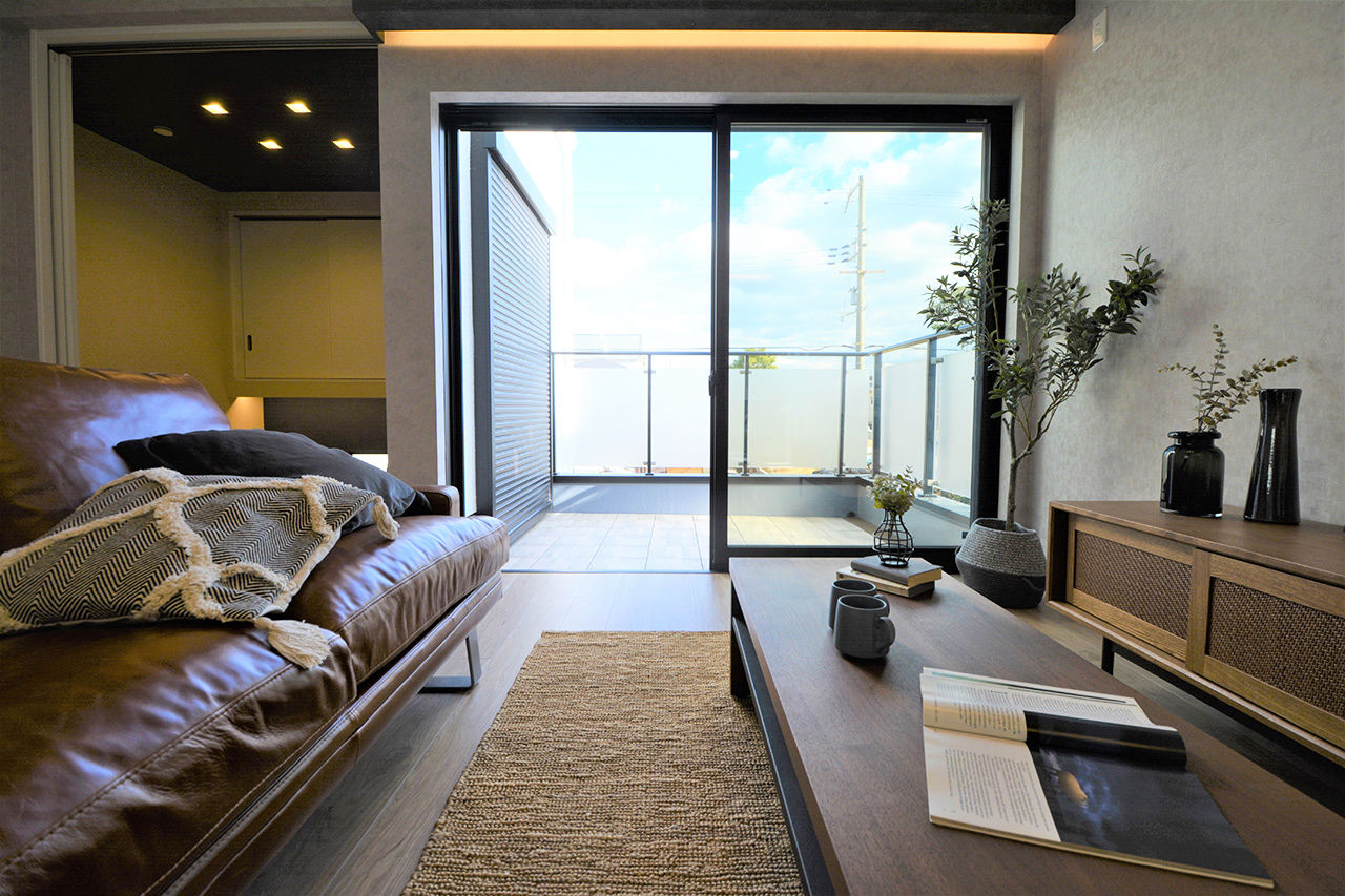 グランディルホーム 【1000万円台×大阪市×30坪×土地探し×2階リビング×間取り有】バルコニーから望む青空に癒される住まいの建築実例画像2