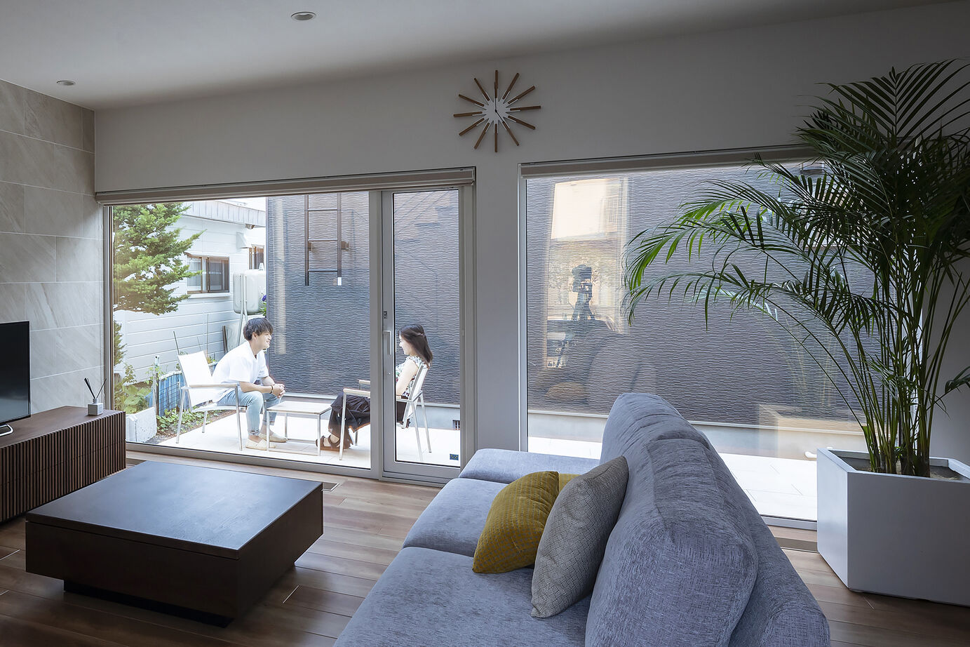 スカイハウス 【札幌市/3000万円台/テラス/ホテルライク】ハワイが好きなふたりの理想。リゾートヴィラのような家にの建築実例画像3