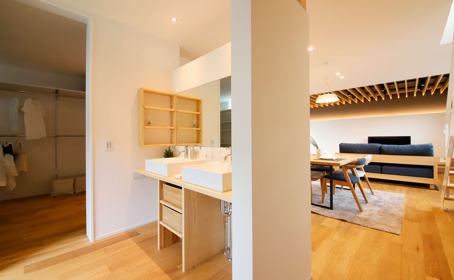 ハウスクラフト 【2000万円台/間取り図/3LDK】SNSで一目惚れしたおしゃれな空間を参考にしたこだわりの平屋に見える2階建ての建築実例画像8