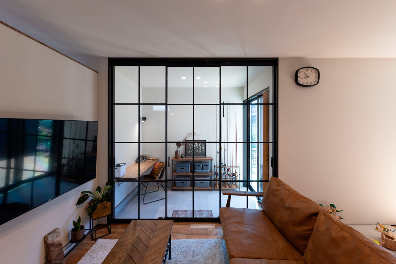 ハウスクラフト 【土間の趣味室/音楽室/31坪】釣り道具の手入れやギター演奏も！趣味に夢中になれる、居場所のある家の建築実例画像3