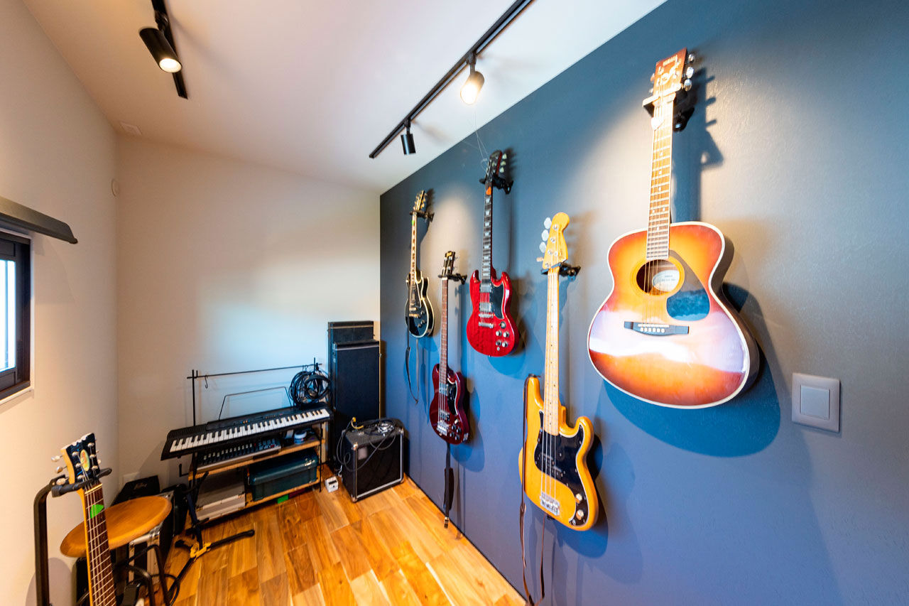 ハウスクラフト 【土間の趣味室/音楽室/31坪】釣り道具の手入れやギター演奏も！趣味に夢中になれる、居場所のある家の建築実例画像7