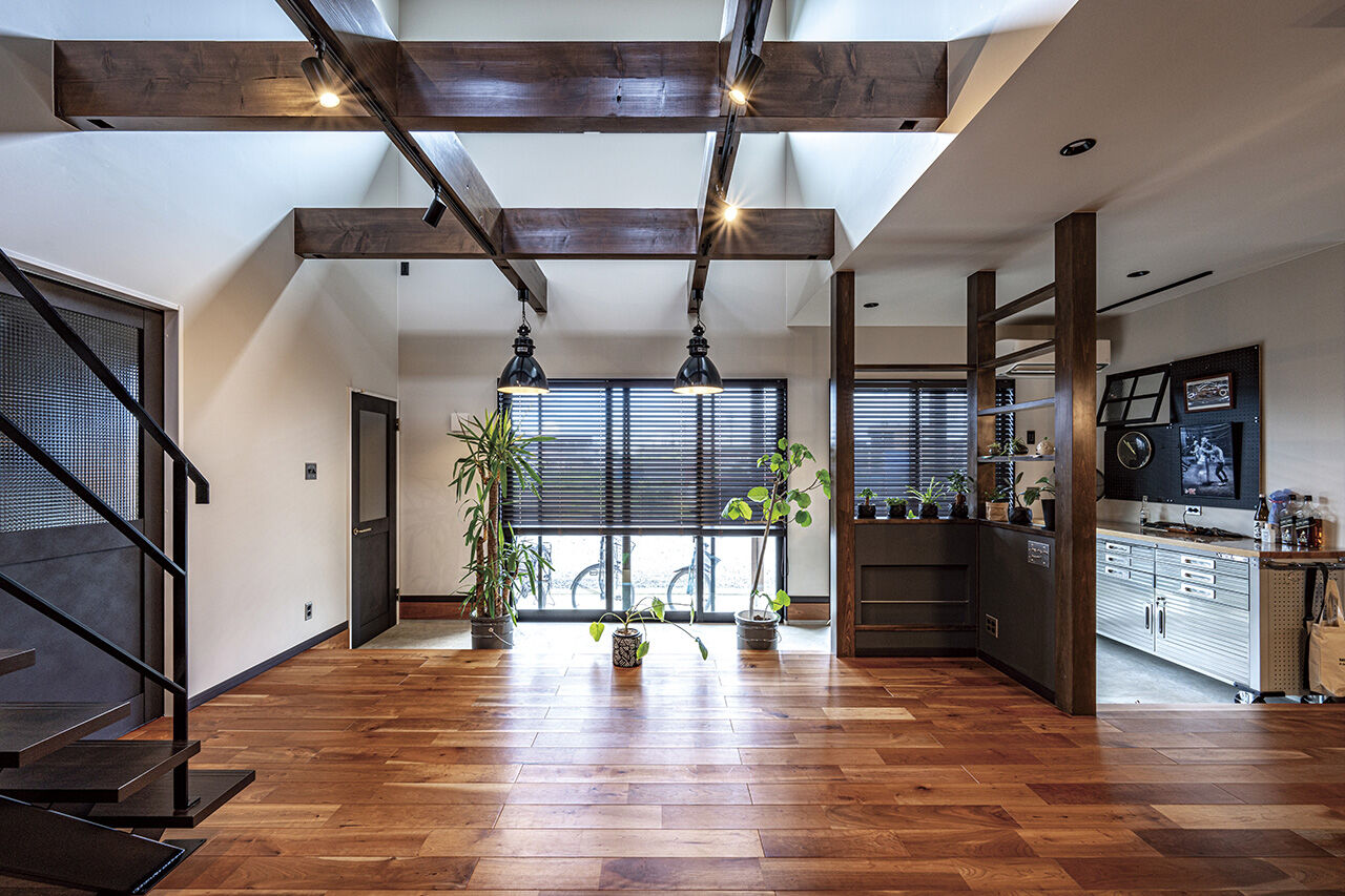 リバティーホーム ココチヨイ家 ビルトインガレージｘロマンｘ大空間の建築実例画像6