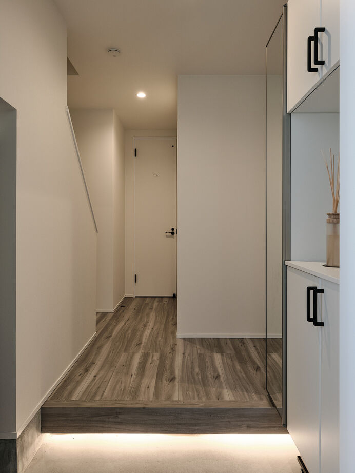 建築工房 【1000万円台/大阪府/32坪】構造の工夫で、26坪の土地でも広々。中庭代わりのバルコニーが魅力の2階LDKの家の建築実例画像8