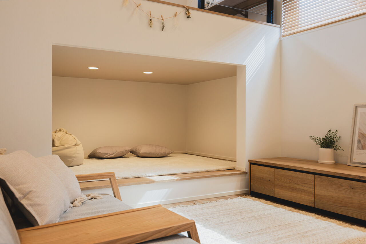 オーリック建設（旧：永代ハウス） 【平屋/スキップフロア/ヌック】家族がそれぞれ、自分のポジションでくつろげる平屋の建築実例画像6