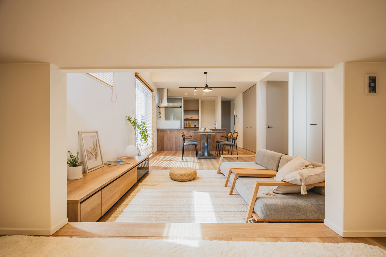 オーリック建設（旧：永代ハウス） 【平屋/スキップフロア/ヌック】家族がそれぞれ、自分のポジションでくつろげる平屋の建築実例画像7