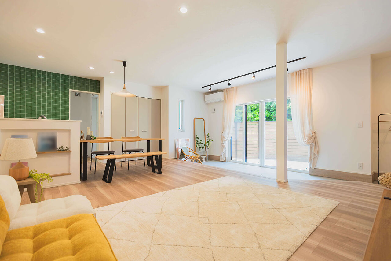 オーリック建設（旧：永代ハウス） 【平屋/土間リビング/回遊型家事動線】収納にも決して妥協しない！28.8坪・３LDKのコンパクトな平屋の建築実例画像2