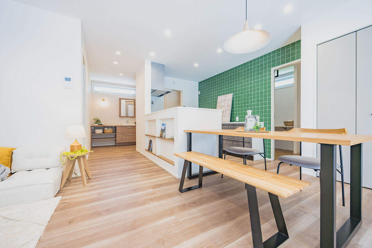 オーリック建設（旧：永代ハウス） 【平屋/土間リビング/回遊型家事動線】収納にも決して妥協しない！28.8坪・３LDKのコンパクトな平屋の建築実例画像6