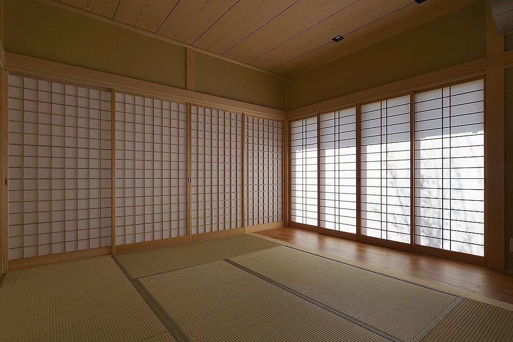 菊池建設 【20坪台／L字型／平屋】連続する霧除け庇。いぶし和瓦葺きの端正な切妻屋根の平屋の建築実例画像10