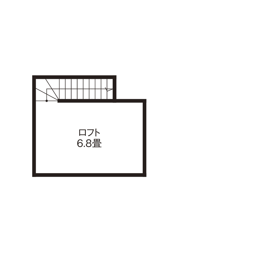【神奈川の家づくり】セントラルホーム 【UA値0.33／多摩市／2000万円台】冬の寒さにもう悩まない！限られた敷地でもゆったり暮らす家の間取り図（3LDK＋ロフト）ロフト