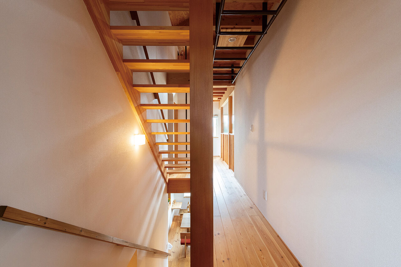 渡部製作所 【3000万円台/無垢材/ペレットストーブ】大好きな海を眺める毎日と仕掛け満載！アスレチックな楽しい家の建築実例画像6
