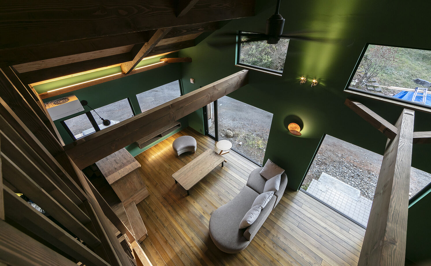 渡部製作所 【3000万円台/間取図/日高町/無垢材/平屋】おおらかな自然に抱かれた、薪ストーブと珈琲を愉しむ平屋の建築実例画像12