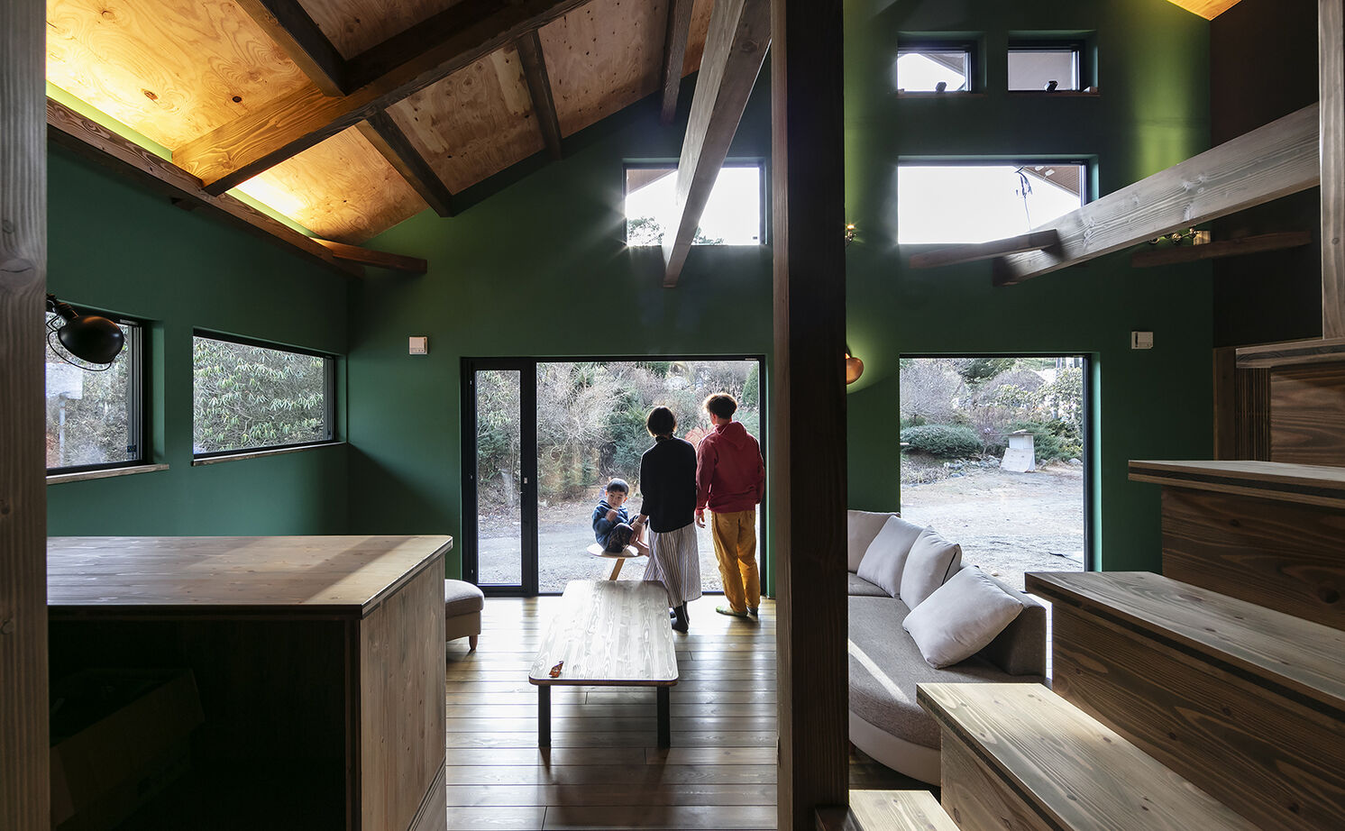 渡部製作所 【3000万円台/間取図/日高町/無垢材/平屋】おおらかな自然に抱かれた、薪ストーブと珈琲を愉しむ平屋の建築実例画像13