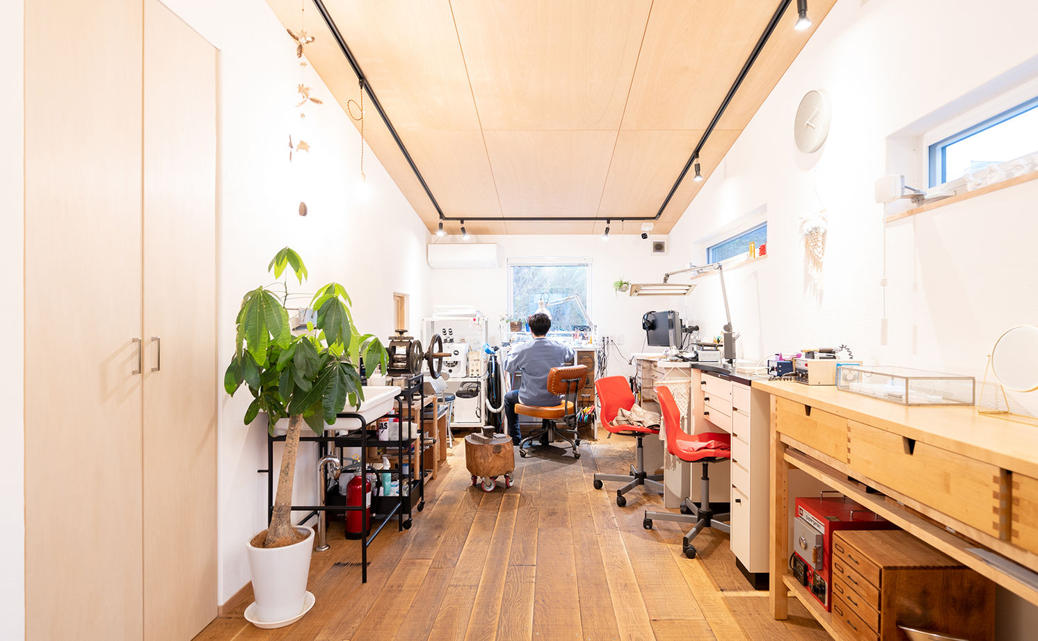 一級建築士事務所　フクダ・ロングライフデザイン 【奈良県/SE構法/自然素材/アトリエ/間取り有】変化のあるプラン、シンプルなデザイン。の建築実例画像7