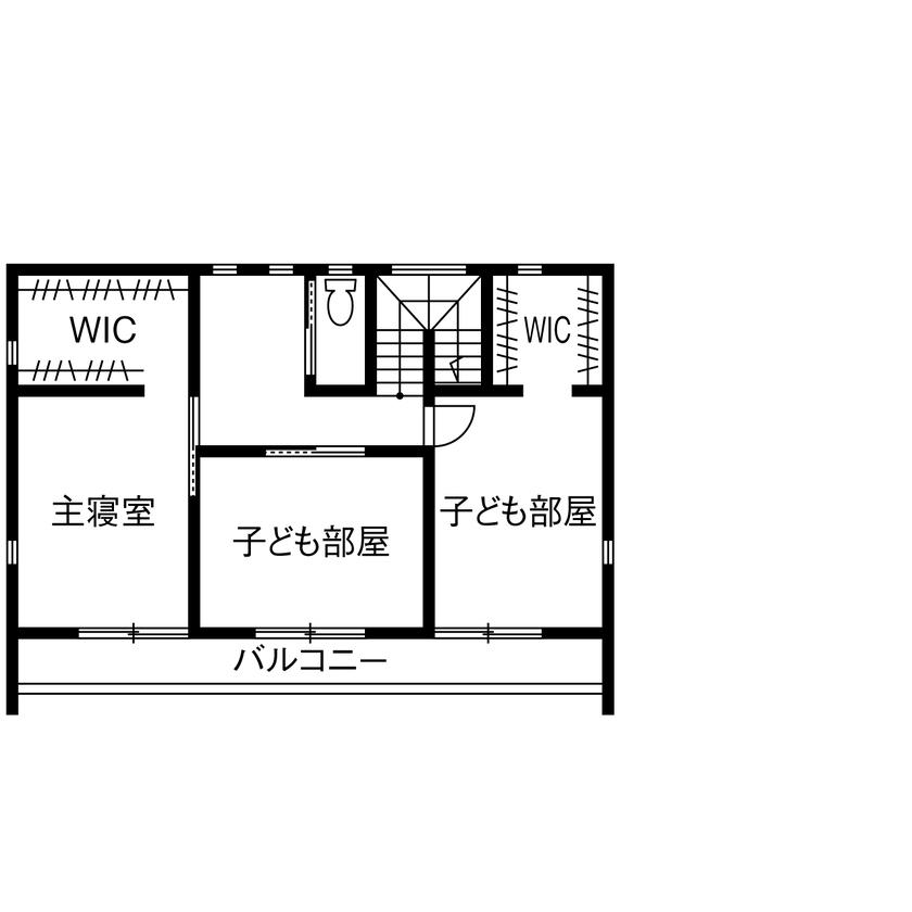 フィデア 【間取図有｜3130万円｜ガレージハウス｜ウッドデッキ】ガレージとウッドデッキのＷ効果で、生活が豊かにの間取り図（4LDK）2階