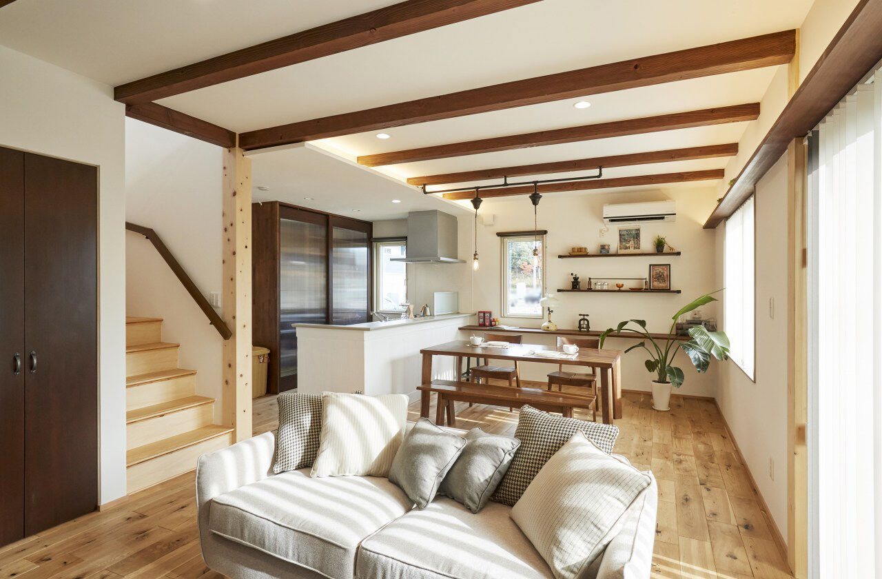 フィデア 【間取図有｜2217万円｜ガレージハウス｜造作家具】「変形土地＋設計力」見事な予算管理で実現した家の建築実例画像4