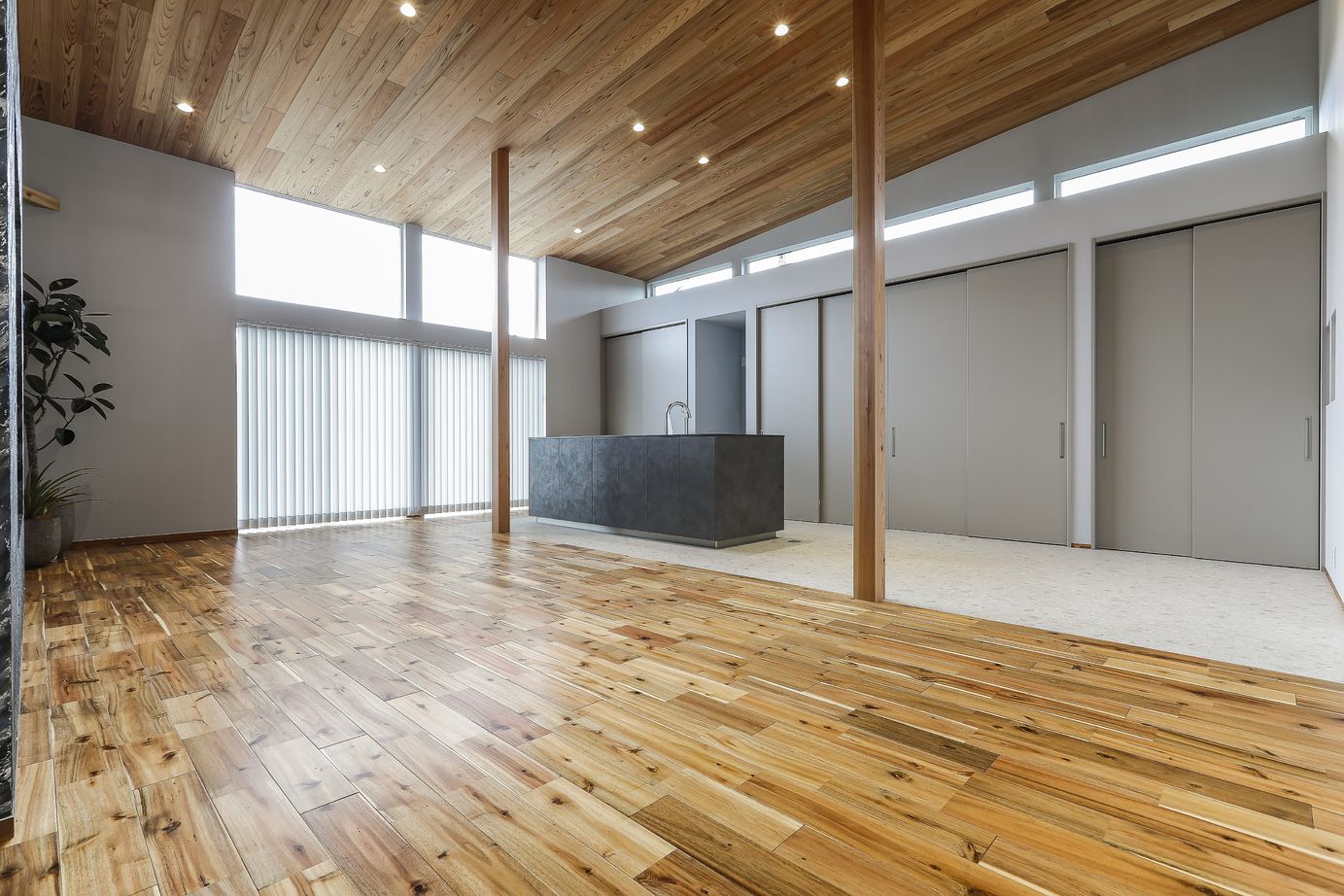 はだしの家． 【兵庫県福崎町／平屋／和洋折衷】和と洋の融合が美しい！ー大空間を存分に味わう平屋の建築実例画像6