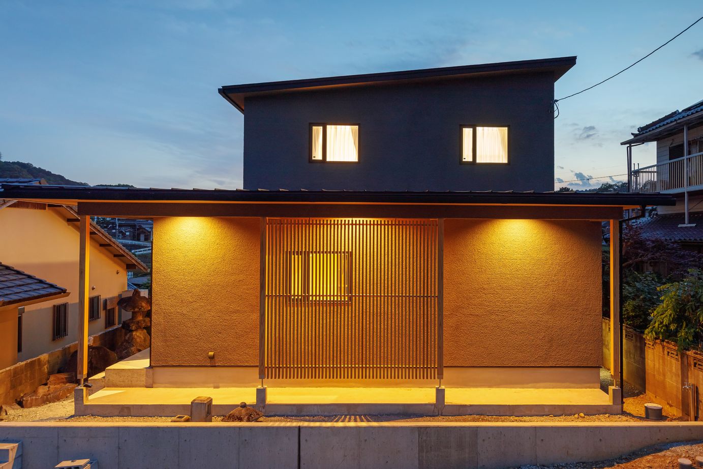 はだしの家． 【兵庫県姫路市/高性能住宅/2階建て】考え抜いたデザインと間取り　和モダン×高性能の邸宅の建築実例画像10