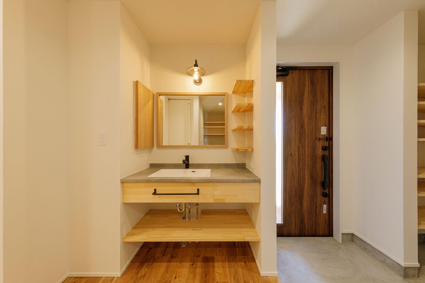 はだしの家． 【姫路市／42坪／半平屋／緑との調和×音の癒し】緑音の家－緑に包まれ、音に癒されるの建築実例画像7