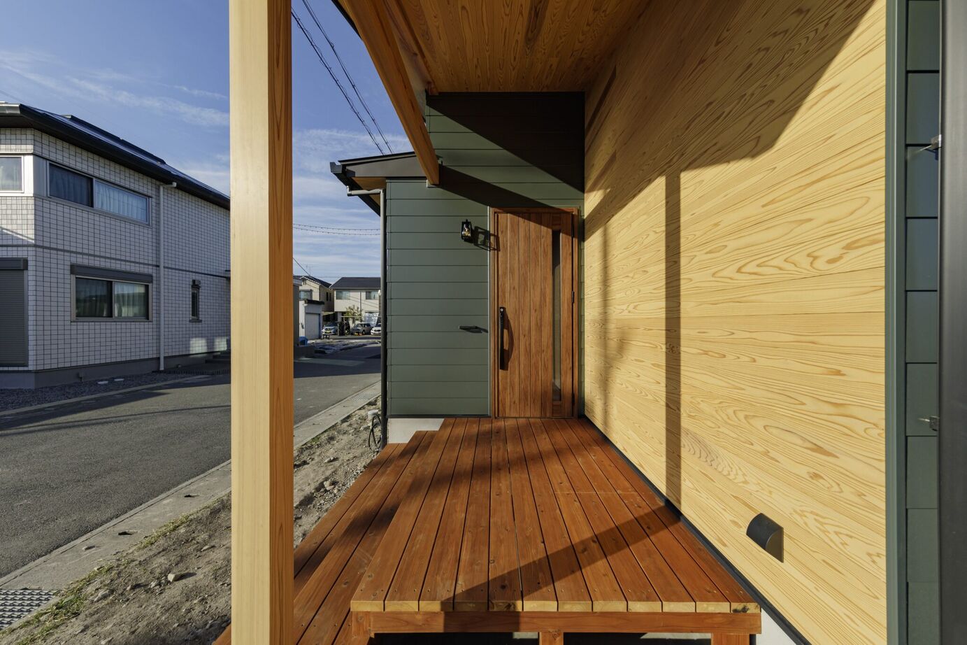 はだしの家． 【姫路市／42坪／半平屋／緑との調和×音の癒し】緑音の家－緑に包まれ、音に癒されるの建築実例画像8