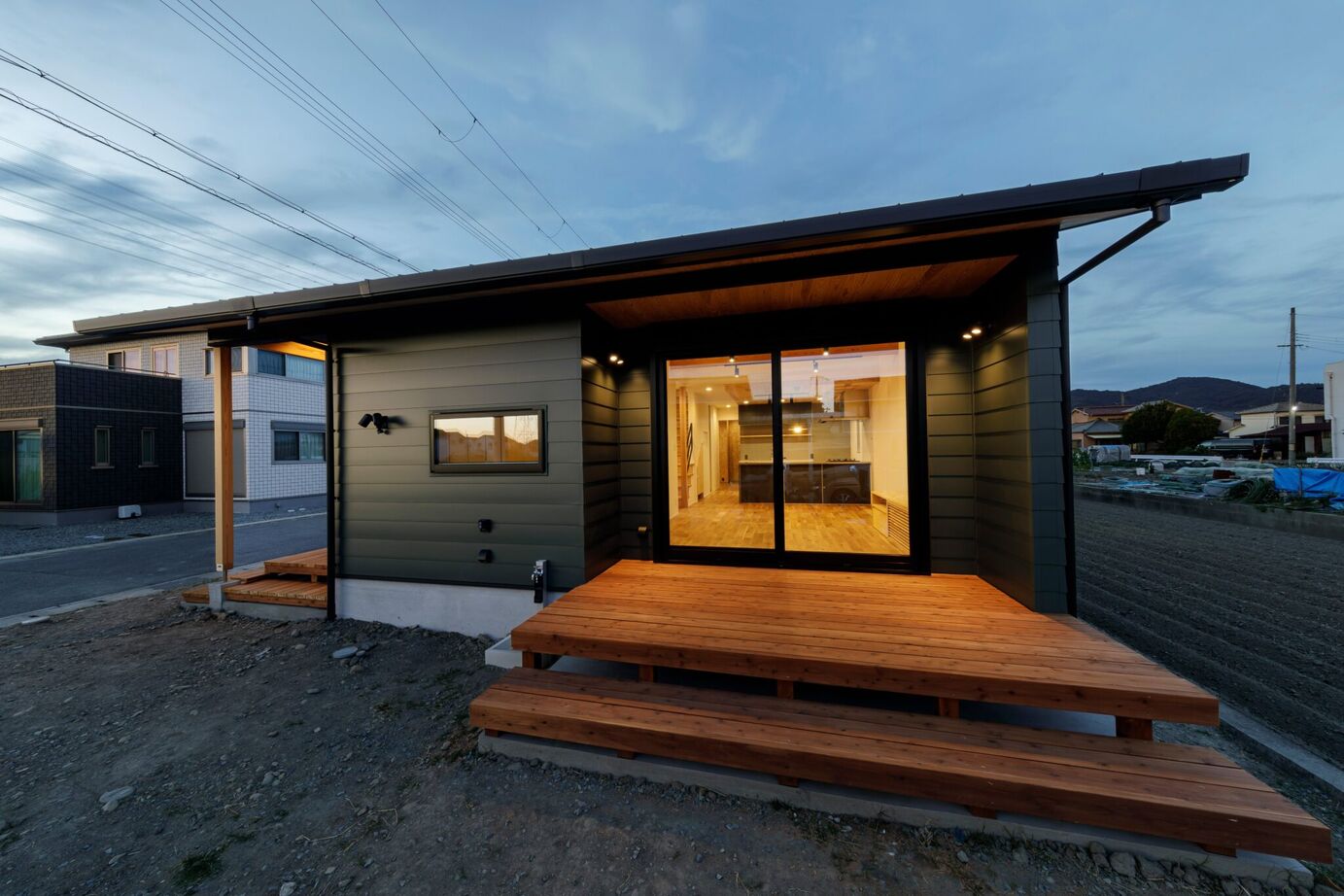 はだしの家． 【姫路市／42坪／半平屋／緑との調和×音の癒し】緑音の家－緑に包まれ、音に癒されるの建築実例画像10