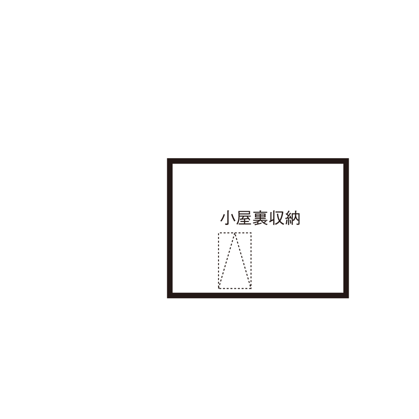 ポウハウス一級建築士事務所（ポラスグループ） 【2階建て/吹抜け/間取り図有】お気に入りのアンティーク家具が映える三角屋根の家の間取り図（2LDK）小屋裏