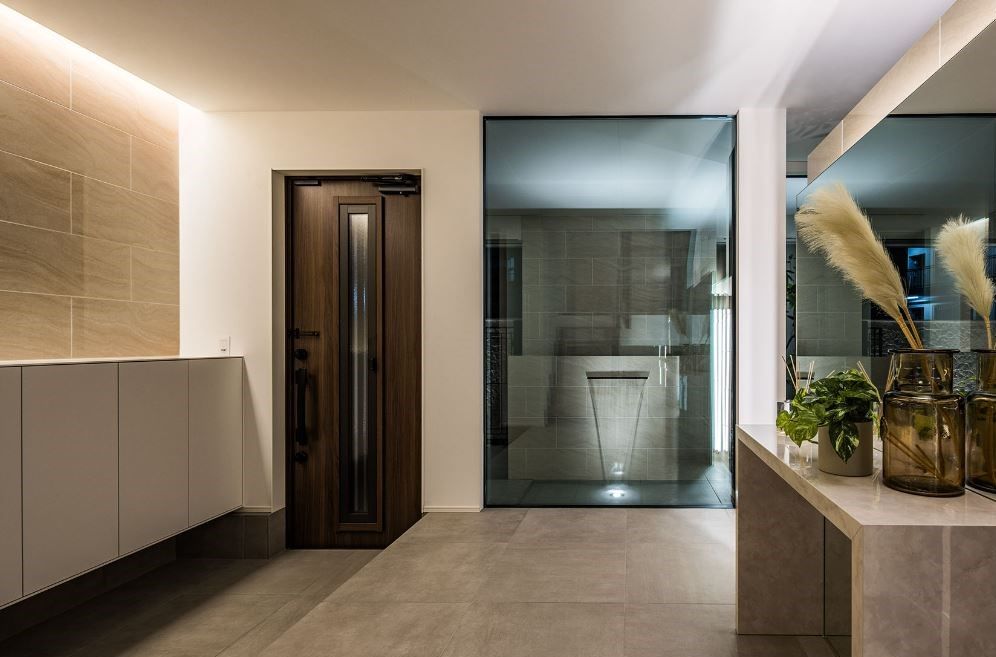 モレスの家 【芦屋市×こだわりデザイン】エタノール暖炉が空間をより引き立てる”アウトサイドリビングのある家”の建築実例画像8