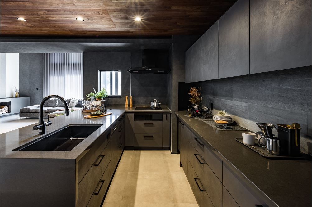 モレスの家 【芦屋市×こだわりデザイン】エタノール暖炉が空間をより引き立てる”アウトサイドリビングのある家”の建築実例画像13