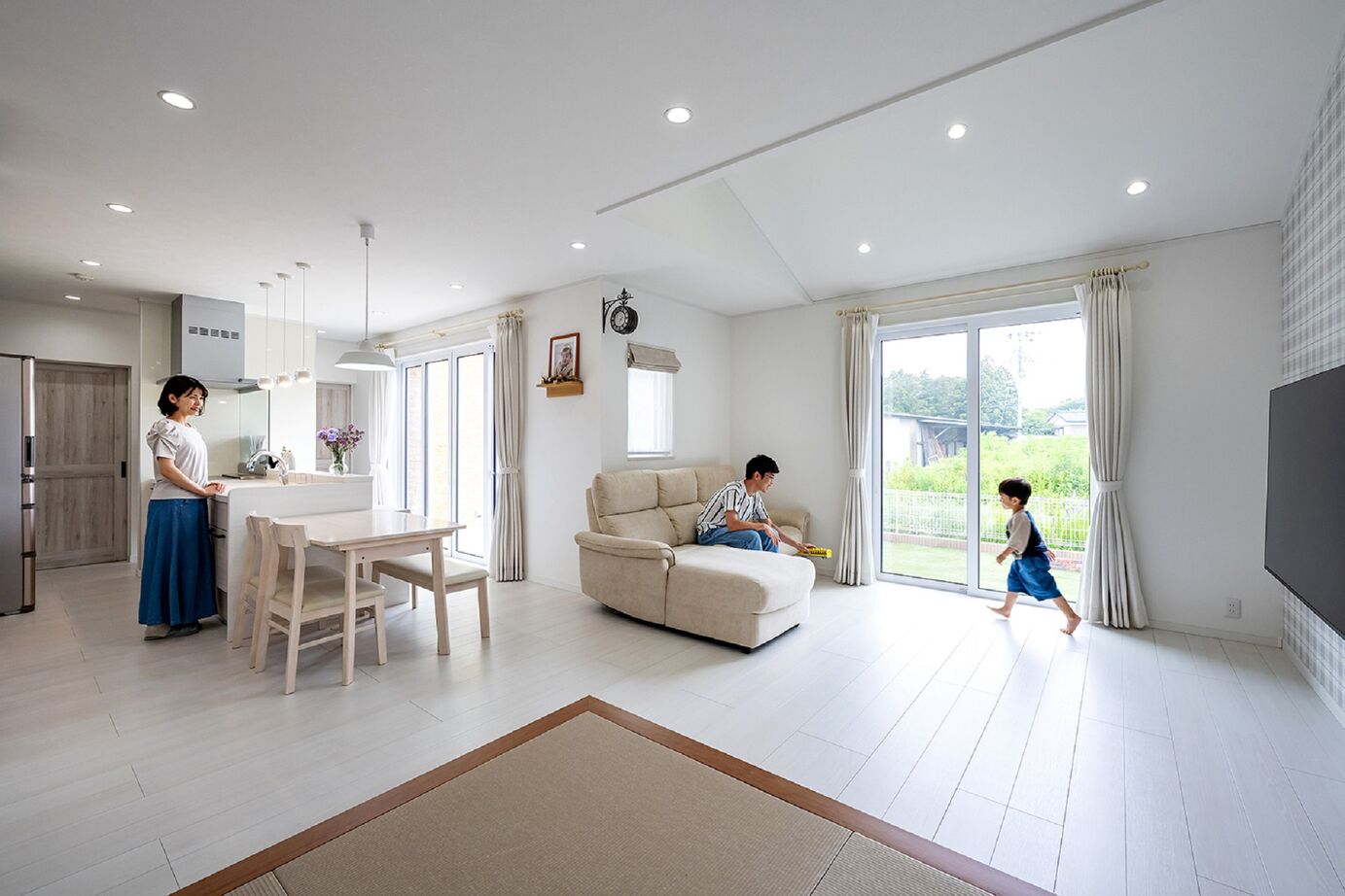 石井工務店 動線が繋がる暮らし。庭続きの平屋の建築実例画像2