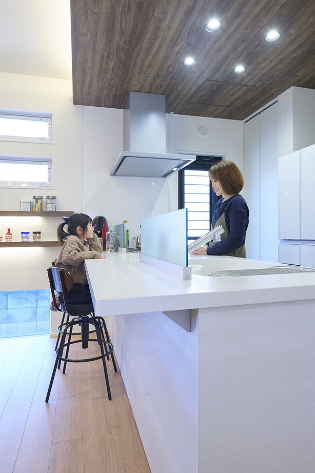 ＭＯＫ　ＨＯＵＳＥ　（ポラスグループ） 【1000万円台/ローコスト/20坪台】どこにいても家族の気配を感じ取れる、理想の間取りを叶えた家の建築実例画像4