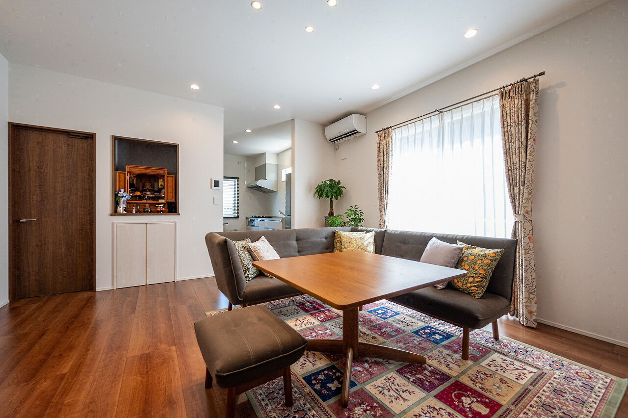 ＭＯＫ　ＨＯＵＳＥ　（ポラスグループ） 【平屋/2LDK/バリアフリー】生活空間は広々と、動線はコンパクトに。いつまでも快適に過ごせる平屋の住まいの建築実例画像3