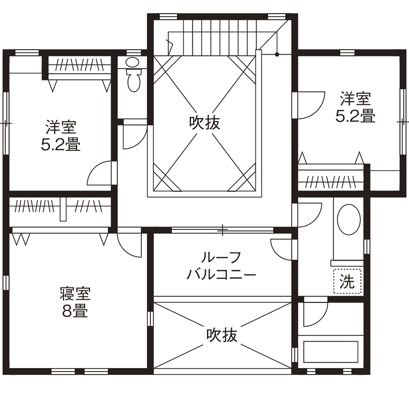 【SUUMO】 【3000万円台｜41坪｜間取り図有】中庭と居室へ続く2つの玄関。大きな吹抜けで家族がつながる家 - 山万 の建築実例詳細 ...