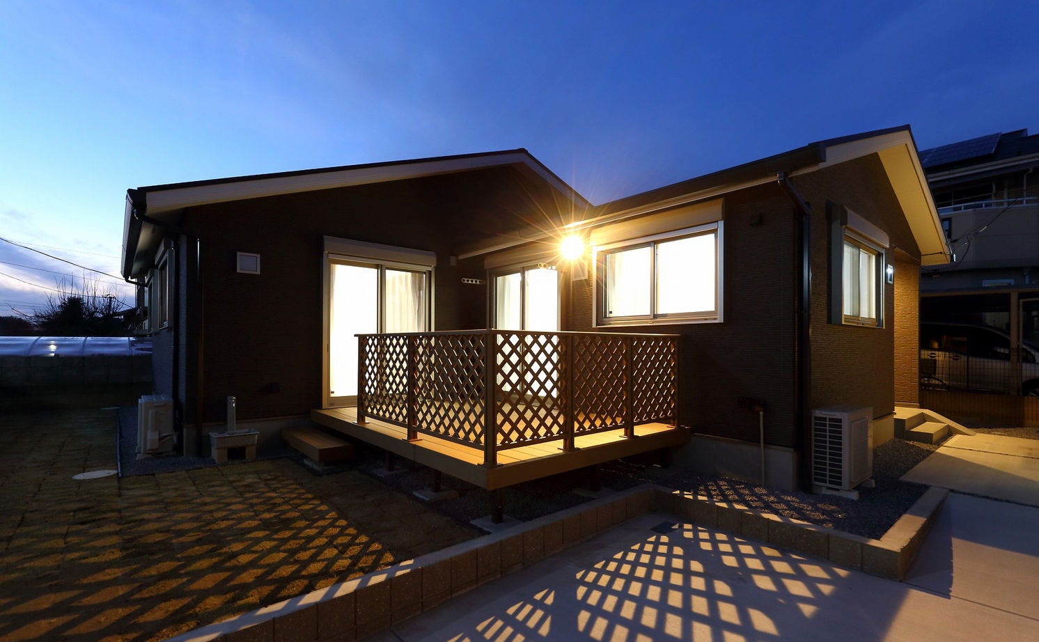 山万（京成本線、京成千葉線、JR総武線沿線を中心とした地域） 【佐倉市｜平屋｜25.9坪｜2LDK】大容量の書庫や広い土間。たっぷりの収納を設けたコンパクトな平屋の建築実例画像