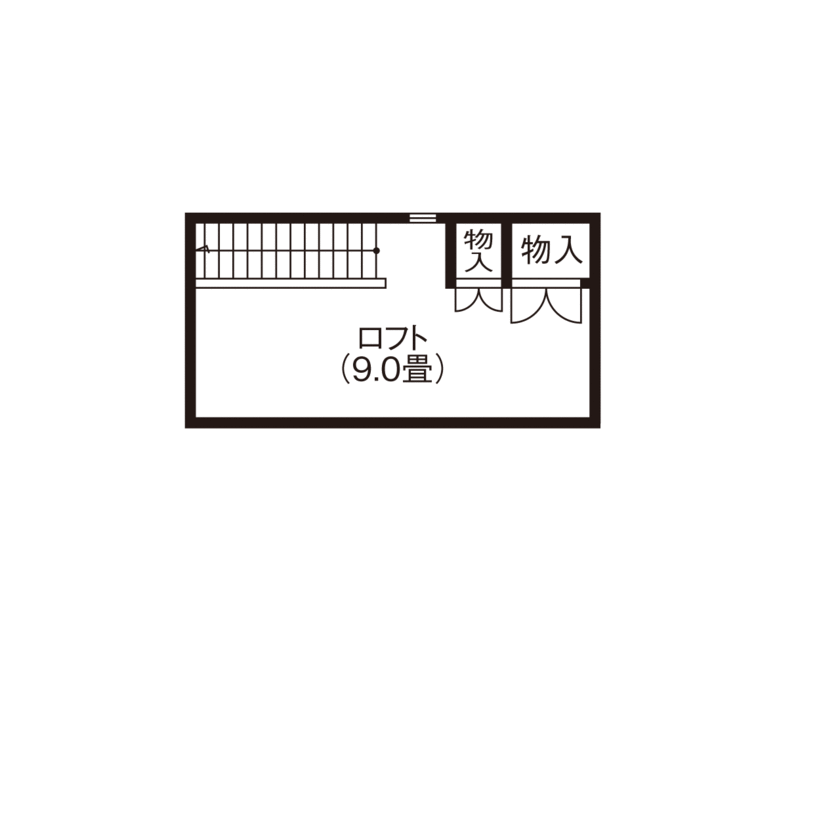 山万（京成本線、京成千葉線、JR総武線沿線を中心とした地域） 【67坪｜ビルトインガレージ2台分｜4LDK】吹き抜けやアイランドキッチン…土地紹介からすべてを叶えた邸宅の間取り図（4LDK）ロフト