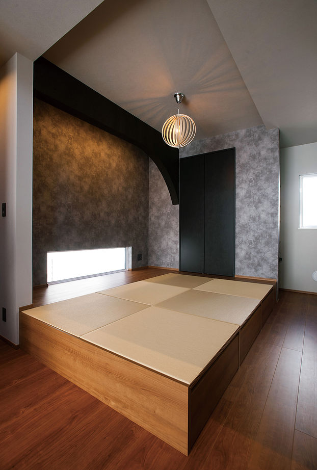 山万（京成本線、京成千葉線、JR総武線沿線を中心とした地域） 【3000万円台｜42坪｜吹き抜け｜3LDK】家族でゆったり、開放感に包まれたLDK。家事のしやすさも注目の建築実例画像5