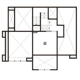 ミサワホーム 収納力たっぷりの「蔵」や開放的な大空間。「心ときめくわが家です」の間取り図null2階・蔵