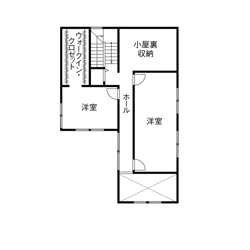 ミサワホーム 3方向の光を招く陽だまりリビング。ふたりで共有する「くつろぎの時間」の間取り図（4LDK）2階