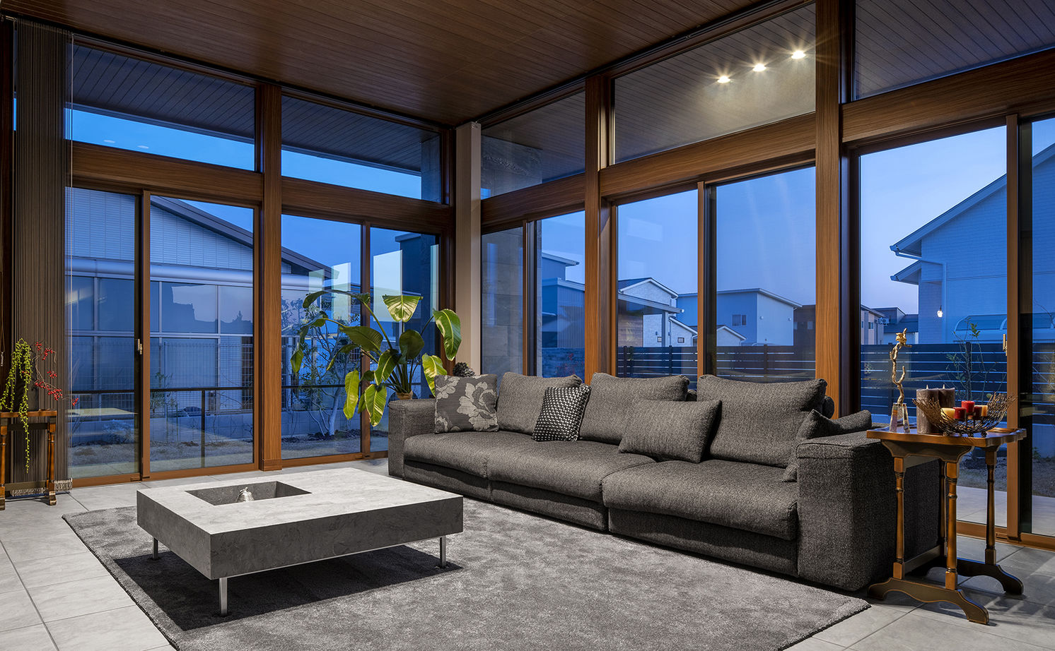 ミサワホーム 【大開口/高天井/平屋】庭とつながる開放的なリビングで、自然を感じて暮らす邸宅の建築実例画像3