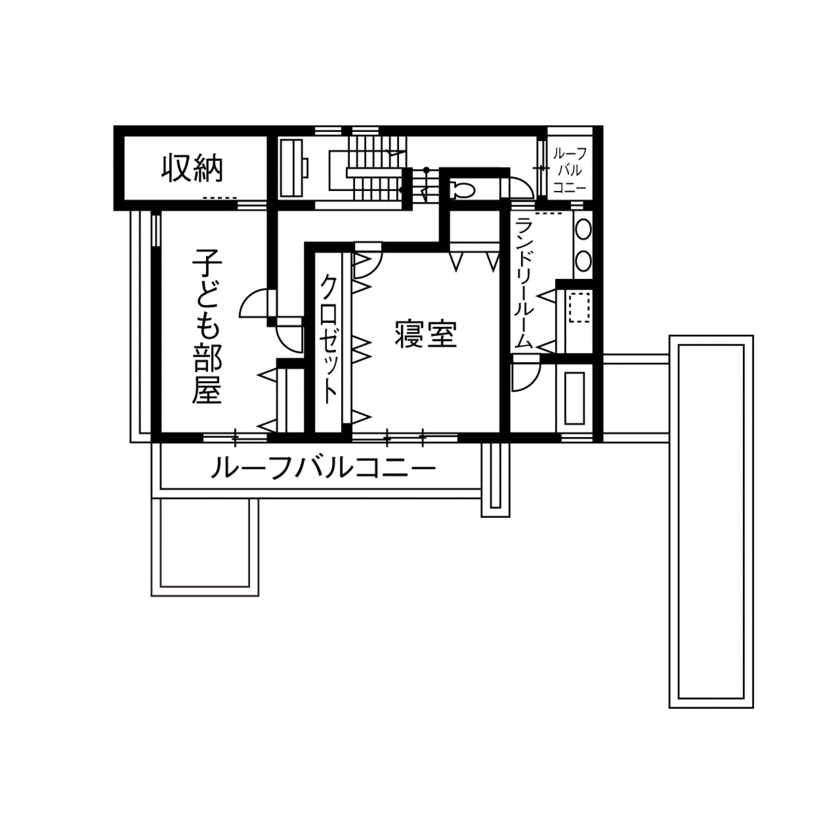 ミサワホーム 【高天井/高窓/書斎】家族の何気ない日常が、何よりも大切な時間になるの間取り図（3LDK）2階