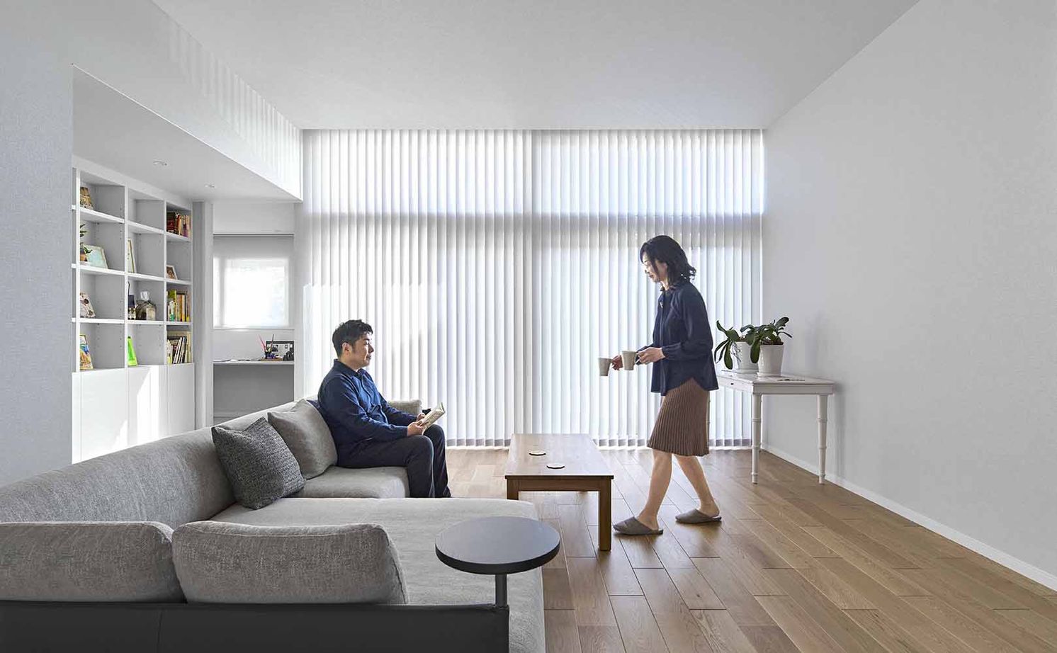 ミサワホーム 【大開口・高天井／書斎／平屋】動線と収納を効率よく考えた、平屋の住まいの建築実例画像3