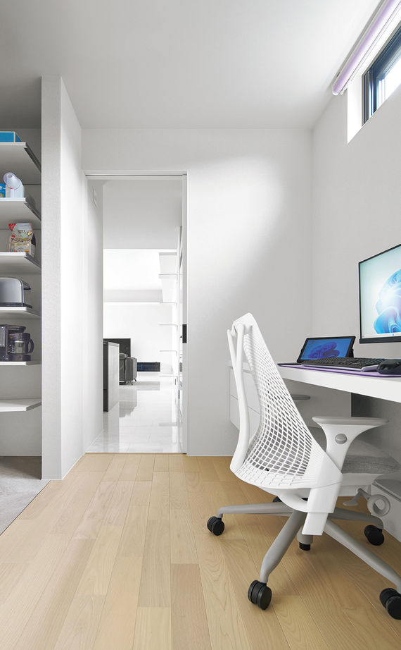 ミサワホーム 【大開口・高天井／高断熱／ペットと暮らす】田園風景を眺め、サウナやホームジムで自分時間を楽しむ住まいの建築実例画像7