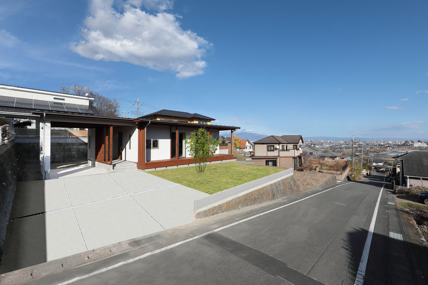 WABIKA/廣神建設（ひろかみけんせつ） 【2,629万円/平屋】庭との繋がりを慈しむやすらぎの平屋の建築実例画像2