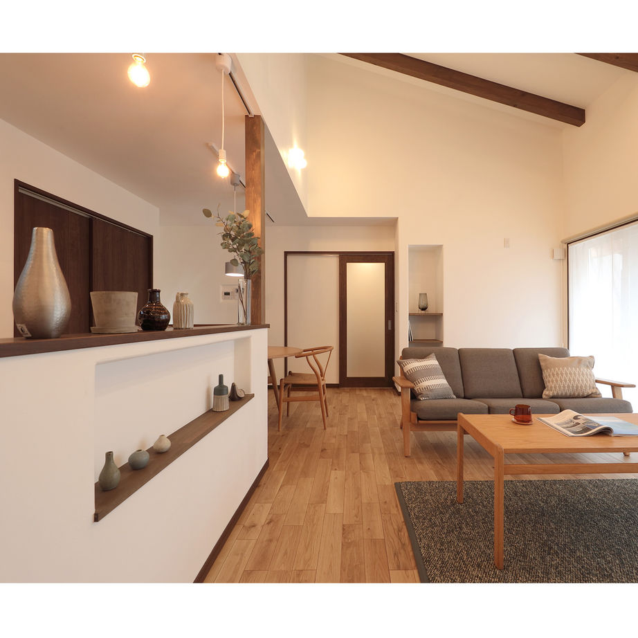 WABIKA/廣神建設（ひろかみけんせつ） 【2,487万円/平屋】家事が楽しくなる工夫が詰まった心地よい和モダンの住まいの建築実例画像3