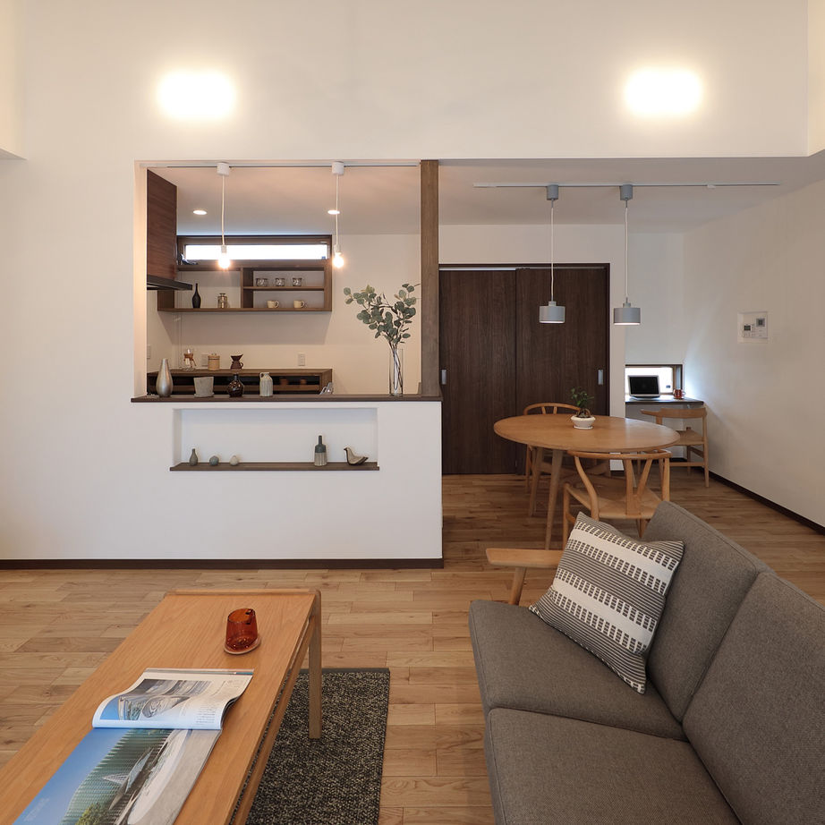 WABIKA/廣神建設（ひろかみけんせつ） 【2,487万円/平屋】家事が楽しくなる工夫が詰まった心地よい和モダンの住まいの建築実例画像4