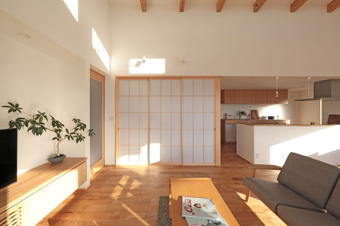 WABIKA/廣神建設（ひろかみけんせつ） 【平屋】庭とのつながりが生む、自然との暮らしを楽しむ家の建築実例画像5