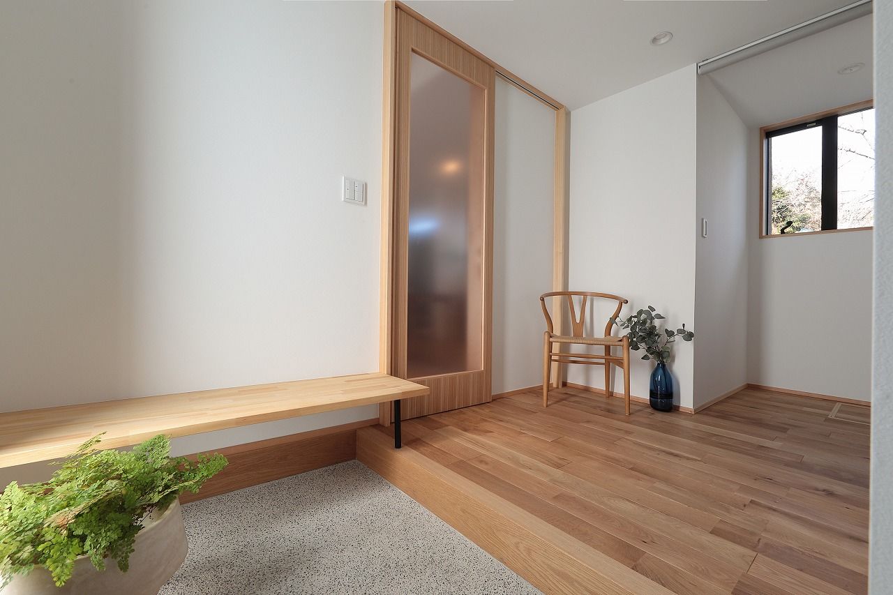 WABIKA/廣神建設（ひろかみけんせつ） 【本体価格2000万円台/28.8坪】庭とつながる広々デッキの平屋の建築実例画像9