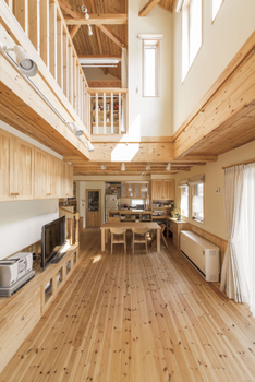 次世代の家　門目建設 「商売っ気の無い所が信頼に繋がった」自然素材と造作家具に囲まれた家の建築実例画像2