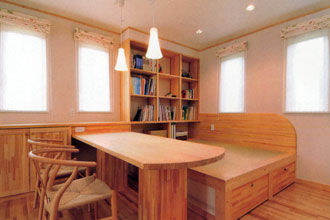 次世代の家　門目建設 ユニバーサルデザインの二世帯の家の建築実例画像2