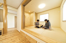 次世代の家　門目建設 インナーガレージのある家の建築実例画像4